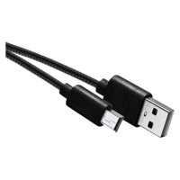 USB kábel 2.0 A/M - mini B/M 2m čierny