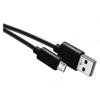 USB kábel 2.0 A/M - micro B/M 2m čierny
