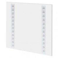 LED panel troffer 60×60, štvorcový vstavaný biely, 27W neutr.b., UGR