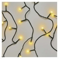 LED vianočná cherry reťaz – guličky, 8 m, vonkajšia aj vnútorná, teplá biela, ...