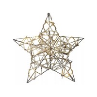 Vianoce LED dekorácia Ratanová hviezda ZY1413