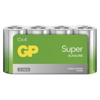 Alkalická batéria GP Super LR14 (C), fólia