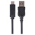 USB kábel 3.0 A/M - USB 3.1 C/M 1m čierny, Quick charge