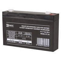 Bezúdržbový olovený akumulátor 6 V/7 Ah, faston 4,7 mm