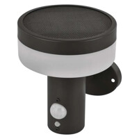 LED záhradné solárne nástenné svietidlo TERION, senzor súmraku, 12,5 x 14,7 x 14,2 cm