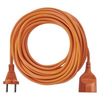 Dvojžilový pohyblivý prívod 20 m / 1 zásuvka / oranžový / PVC / 230 V / 1,5 mm...