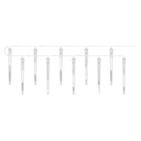 LED vianočná girlanda – 10x cencúľ, 3,6 m, vonkajšia aj vnútorná, studená biel...