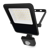 LED reflektor VISIO s pohybovým čidlom, 30 W, neutrálna biela, čierný