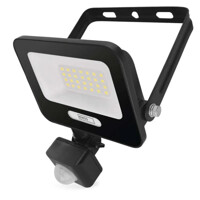 LED reflektor GLARO s pohybovým čidlom, 20 W, čierny, IP54, 2000 lm, neutrálna...