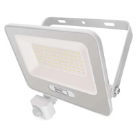 LED reflektor GLARO s pohybovým čidlom, 50 W, biely, IP54, 5000 lm, neutrálna ...
