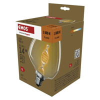 LED žiarovka DECO S123 / E27 / 3,5 W (14 W) / 130 lm / flame