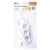 Predlžovací kábel – 3 zásuvky, 3m, 3× 1,5mm2, biely