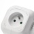 Rozbočovacia kocka s predl. prívodom – 4 zás. + 2× USB, 1,9m