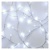LED vianočná nano reťaz – ježko, 2,4 m, 3x AA, vnútorný, studená biela, časovač