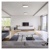 LED prisadené svietidlo, štvorec, strieborné, 21W, CCT
