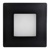 DECENTLY IP44 Black 2.5W NW 140/225lm - Múrové vstavané LED svietidlo
