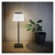 LED stolná lampa KATIE, dobíjacia, čierna
