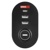 Predlžovací kábel 1,5 m/3 zásuvky/vypínač/stolný držiak/USB/čierny/PVC/1,5 mm2