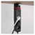 Predlžovací kábel 1,5 m/3 zásuvky/vypínač/stolný držiak/USB/čierny/PVC/1,5 mm2