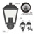 LED záhradné nástenné svietidlo, 19,8 x 15 x 27,8 cm, 1 x E27, 15 W
