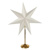 LED hviezda papierová so zlatým stojančekom, 45 cm, vnútorná