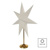 LED hviezda papierová so zlatým stojančekom, 45 cm, vnútorná