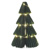 Vianočný papierový stromček, 15 cm, vnútorný